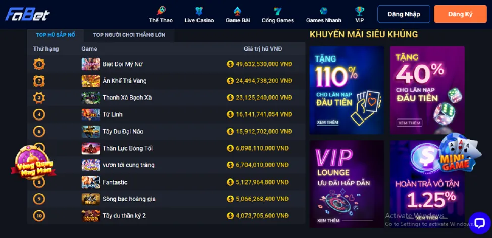 Game Bắn Cá Thần Tài Thomo999